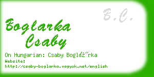 boglarka csaby business card